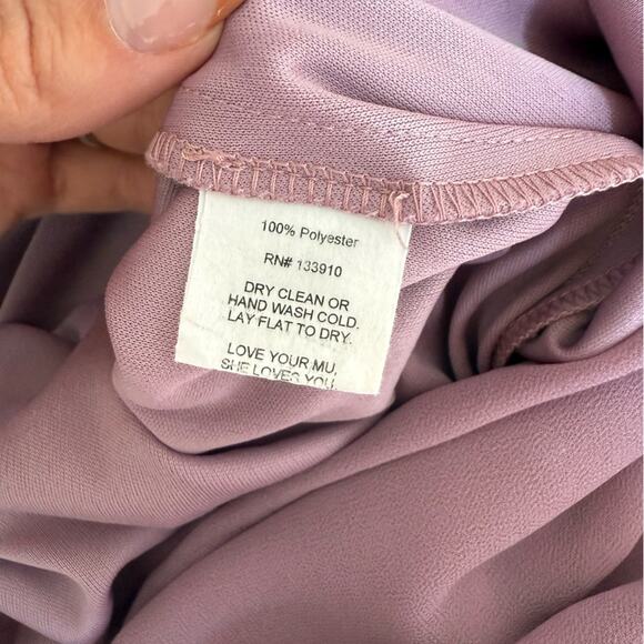 SHOW ME YOUR MUMU CLAIRE MIDI DRESS ANTIQUE ROSE SIDE SLIT SIZE XS - Picture 10 of 10